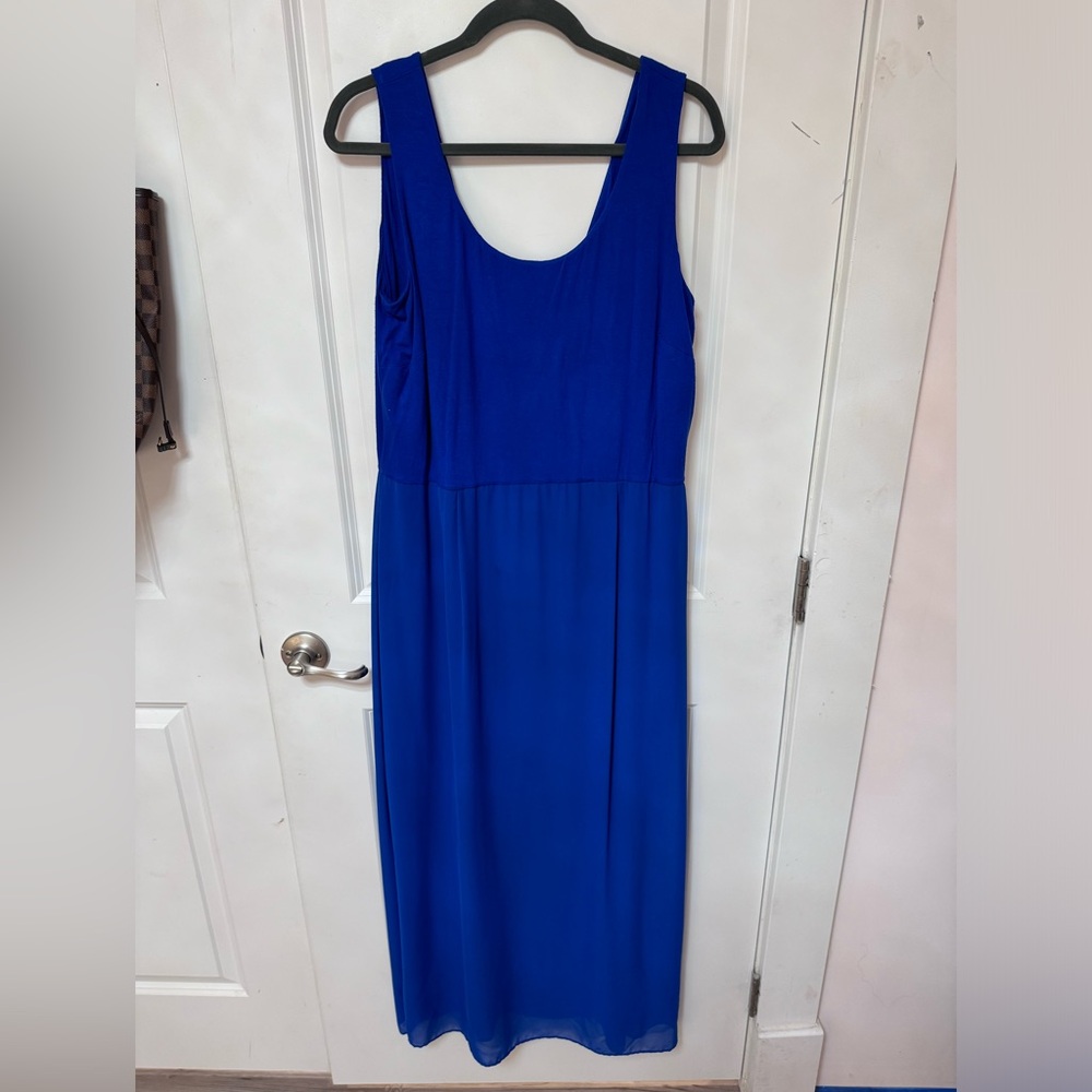 Vince Camuto Cobalt Blue Maxi Dress Size 1X